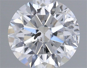 Picture of Natural Diamond 0.51 Carats, Round with Excellent Cut, D Color, SI2 Clarity and Certified by IGI