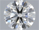 Natural Diamond 0.41 Carats, Round with Excellent Cut, H Color, SI2 Clarity and Certified by IGI