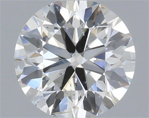 Picture of Natural Diamond 0.41 Carats, Round with Excellent Cut, H Color, SI2 Clarity and Certified by IGI