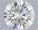 Natural Diamond 0.43 Carats, Round with Excellent Cut, H Color, VS2 Clarity and Certified by IGI