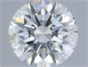 Natural Diamond 0.40 Carats, Round with Excellent Cut, F Color, SI1 Clarity and Certified by IGI