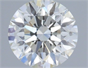 Natural Diamond 0.42 Carats, Round with Excellent Cut, H Color, VS2 Clarity and Certified by IGI