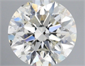 Natural Diamond 0.90 Carats, Round with Excellent Cut, H Color, I1 Clarity and Certified by IGI
