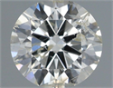 Natural Diamond 0.90 Carats, Round with Excellent Cut, I Color, I1 Clarity and Certified by IGI
