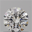 Natural Diamond 0.50 Carats, Round with Very Good Cut, F Color, VS2 Clarity and Certified by GIA