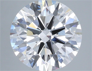 Picture of Lab Grown Diamond 3.57 Carats, Round with Ideal Cut, E Color, VVS2 Clarity and Certified by IGI