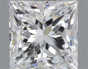 Picture of Natural Diamond 1.54 Carats, Princess with  Cut, F Color, VVS1 Clarity and Certified by GIA