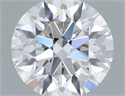 Natural Diamond 0.45 Carats, Round with Excellent Cut, H Color, VVS1 Clarity and Certified by GIA