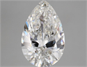Natural Diamond 4.01 Carats, Pear with  Cut, F Color, SI1 Clarity and Certified by GIA