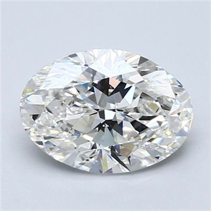 Picture of Natural Diamond 2.50 Carats, Oval with  Cut, G Color, VS1 Clarity and Certified by GIA
