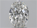 Natural Diamond 1.51 Carats, Oval with  Cut, F Color, SI2 Clarity and Certified by GIA