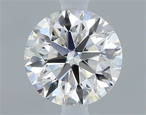 Picture of Natural Diamond 0.40 Carats, Round with Excellent Cut, G Color, VS2 Clarity and Certified by GIA