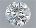 Natural Diamond 0.70 Carats, Round with Excellent Cut, F Color, VS2 Clarity and Certified by GIA
