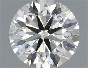 Picture of Natural Diamond 0.40 Carats, Round with Excellent Cut, I Color, SI1 Clarity and Certified by IGI