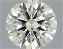 Natural Diamond 0.55 Carats, Round with Excellent Cut, K Color, SI2 Clarity and Certified by IGI