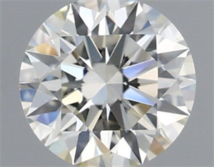 Picture of Natural Diamond 0.41 Carats, Round with Excellent Cut, H Color, VS2 Clarity and Certified by IGI