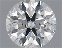 Natural Diamond 0.54 Carats, Round with Excellent Cut, E Color, SI2 Clarity and Certified by IGI