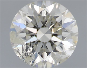 Picture of Natural Diamond 0.52 Carats, Round with Excellent Cut, I Color, I1 Clarity and Certified by IGI