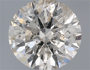 Picture of Natural Diamond 1.00 Carats, Round with Excellent Cut, K Color, I1 Clarity and Certified by IGI