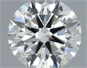 Natural Diamond 0.42 Carats, Round with Excellent Cut, I Color, SI1 Clarity and Certified by IGI