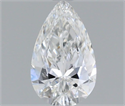 Natural Diamond 0.57 Carats, Pear with  Cut, F Color, IF Clarity and Certified by GIA