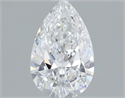 Natural Diamond 0.50 Carats, Pear with  Cut, E Color, VVS2 Clarity and Certified by GIA