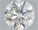 Natural Diamond 0.80 Carats, Round with Excellent Cut, L Color, I1 Clarity and Certified by GIA