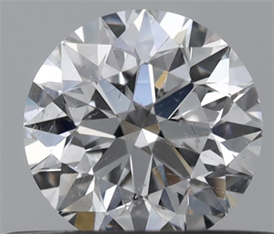 Picture of Natural Diamond 0.40 Carats, Round with Excellent Cut, D Color, SI1 Clarity and Certified by IGI