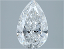 Diamante Natural 2.01 quilates, De pera , Color E, claridad SI2 y certificado IGI
