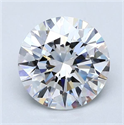 Diamante Natural 2.40 quilates, Redondo , Color F, claridad VVS1 y certificado GIA