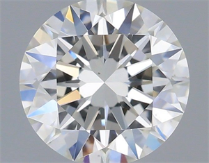 Picture of Natural Diamond 0.52 Carats, Round with Excellent Cut, H Color, VS2 Clarity and Certified by GIA