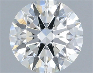 Picture of Natural Diamond 0.53 Carats, Round with Excellent Cut, I Color, VS2 Clarity and Certified by GIA