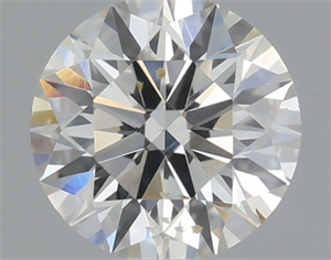 Picture of Natural Diamond 0.41 Carats, Round with Excellent Cut, I Color, SI1 Clarity and Certified by IGI