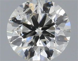 Picture of Natural Diamond 0.40 Carats, Round with Very Good Cut, I Color, SI2 Clarity and Certified by IGI
