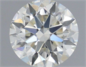 Natural Diamond 0.40 Carats, Round with Excellent Cut, J Color, VVS2 Clarity and Certified by IGI