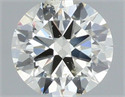 Natural Diamond 0.40 Carats, Round with Excellent Cut, J Color, SI1 Clarity and Certified by IGI