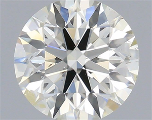 Picture of Natural Diamond 0.40 Carats, Round with Excellent Cut, J Color, SI2 Clarity and Certified by IGI