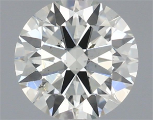 Picture of Natural Diamond 0.40 Carats, Round with Excellent Cut, I Color, SI1 Clarity and Certified by IGI