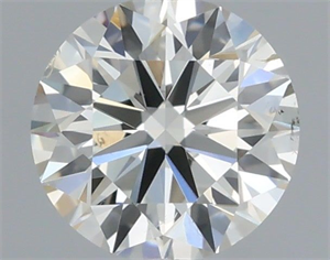Picture of Natural Diamond 0.40 Carats, Round with Excellent Cut, I Color, SI1 Clarity and Certified by IGI