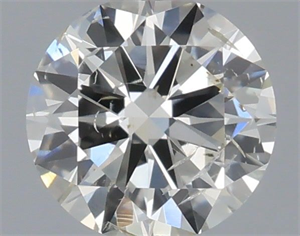 Picture of Natural Diamond 0.40 Carats, Round with Very Good Cut, I Color, SI2 Clarity and Certified by IGI