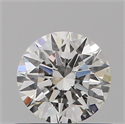 Natural Diamond 0.52 Carats, Round with Excellent Cut, H Color, VS2 Clarity and Certified by GIA