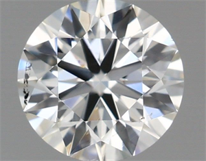 Picture of Natural Diamond 0.42 Carats, Round with Excellent Cut, H Color, SI1 Clarity and Certified by IGI