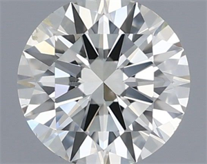 Picture of Natural Diamond 0.52 Carats, Round with Excellent Cut, J Color, VS2 Clarity and Certified by IGI