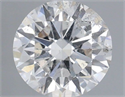 Natural Diamond 0.90 Carats, Round with Very Good Cut, F Color, I1 Clarity and Certified by GIA