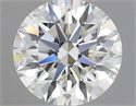 Natural Diamond 0.72 Carats, Round with Excellent Cut, H Color, VVS1 Clarity and Certified by IGI