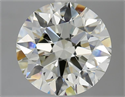 Diamante Natural 3.71 quilates, Redondo , Color K, claridad VVS1 y certificado IGI