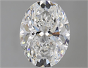 Natural Diamond 1.51 Carats, Oval with  Cut, F Color, SI2 Clarity and Certified by GIA