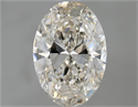 Natural Diamond 1.70 Carats, Oval with  Cut, J Color, VS1 Clarity and Certified by GIA