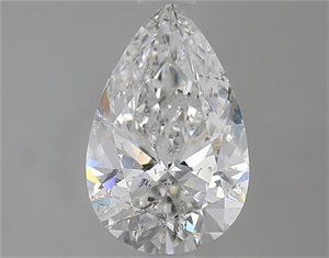 Picture of Natural Diamond 1.34 Carats, Pear with  Cut, F Color, I1 Clarity and Certified by GIA