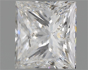 Picture of Natural Diamond 1.03 Carats, Princess with  Cut, E Color, SI2 Clarity and Certified by GIA